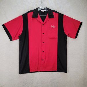 Crusin USA Bowling Shirt High Roller Collared Unique 2012 Short Sleeve Button Up